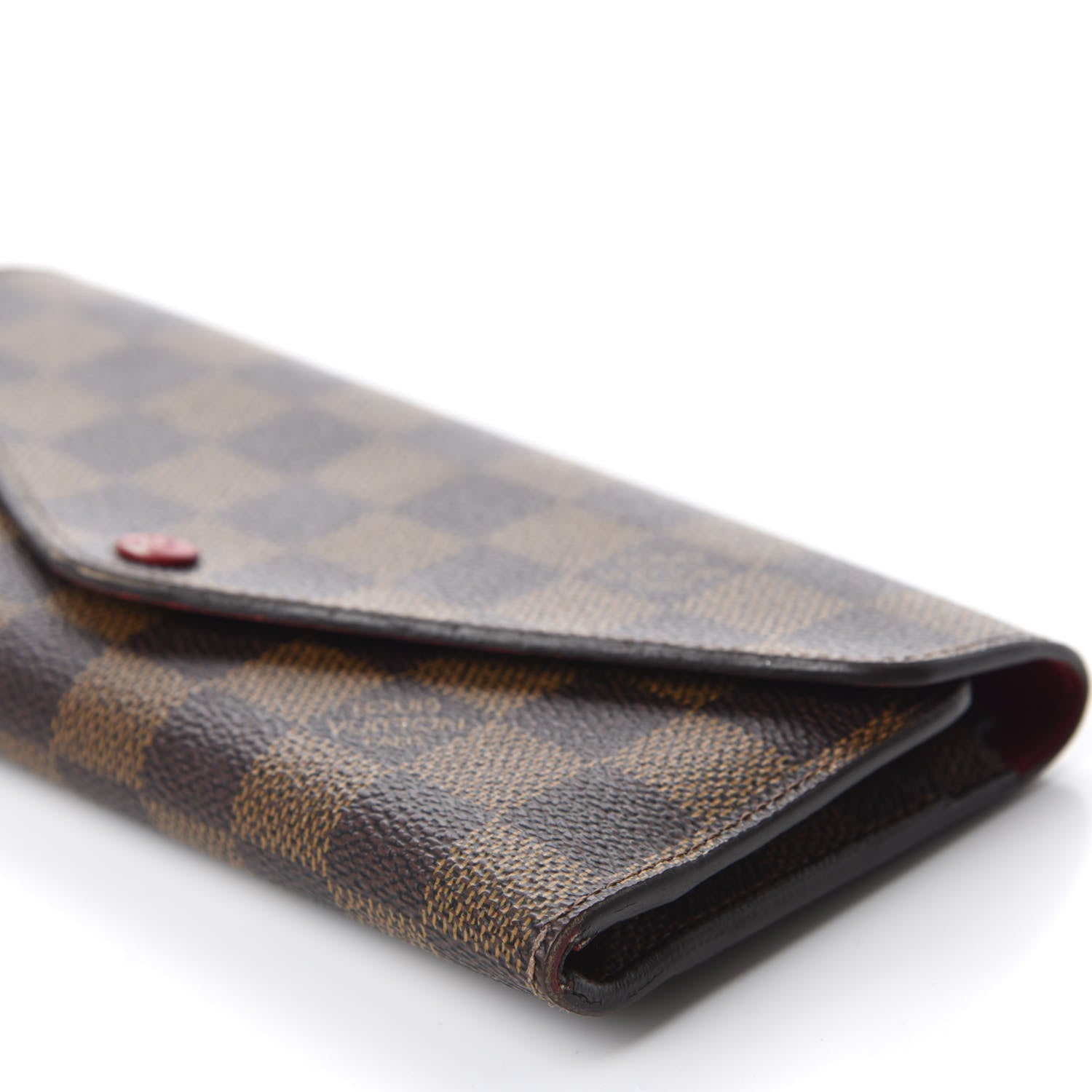 Louis Vuitton Damier Ebene Josephine Wallet Red 8 of 11