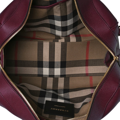 Burberry Derby Calfskin Medium Alchester Bowling Bag Mahogany Red 6 of 8