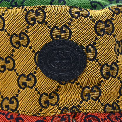 Gucci Monogram Multicolor Reversible Bucket Hat Yellow Multicolor 9 of 10