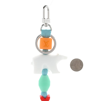 Louis Vuitton Play Polar Bear Key Holder Bag Charm Multicolor 3 of 5