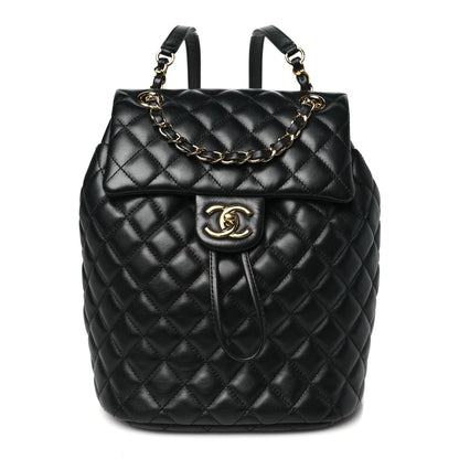 Chanel Lambskin Quilted Small Urban Spirit Backpack Black 1 of 10