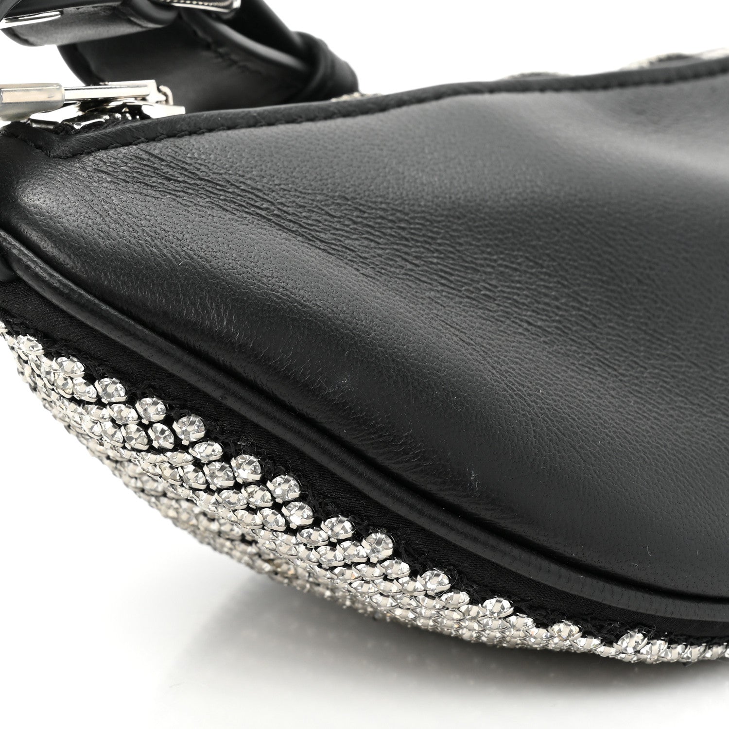Alexander Wang Rhinestone Mesh Mini Attica Belt Bag Black 9 of 11