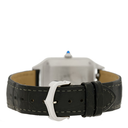 Cartier Stainless Steel Alligator 27.5mm Santos Dumont Quartz Watch 3 of 4