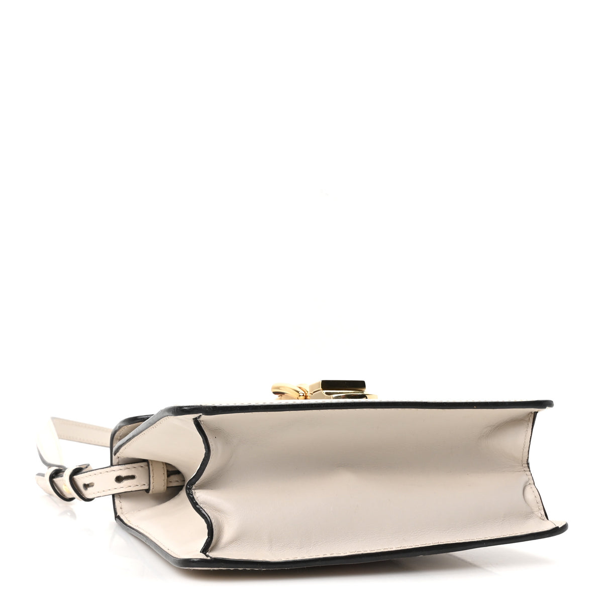 Gucci Calfskin Mini Sylvie Top Handle Bag White 3 of 9