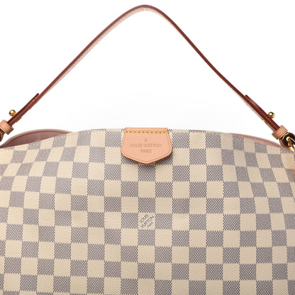 Louis Vuitton Damier Azur Graceful MM Rose Ballerine 10 of 12
