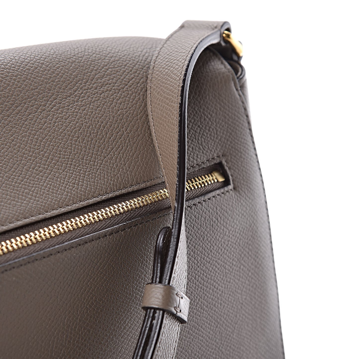 Grained Calfskin Medium Trotteur Taupe