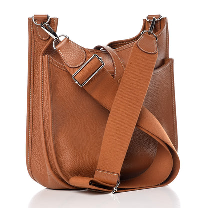 Hermes Taurillon Clemence Evelyne III PM Gold 3 of 10