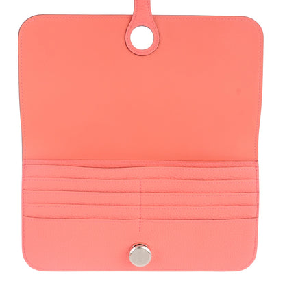 Hermes Togo Dogon Recto Verso Wallet Rose Candy 6 of 7
