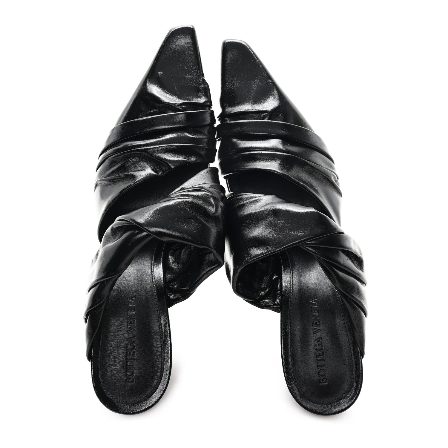 Bottega Veneta Cushion Lux Bunnie Mule Pumps 38.5 Black 2 of 8