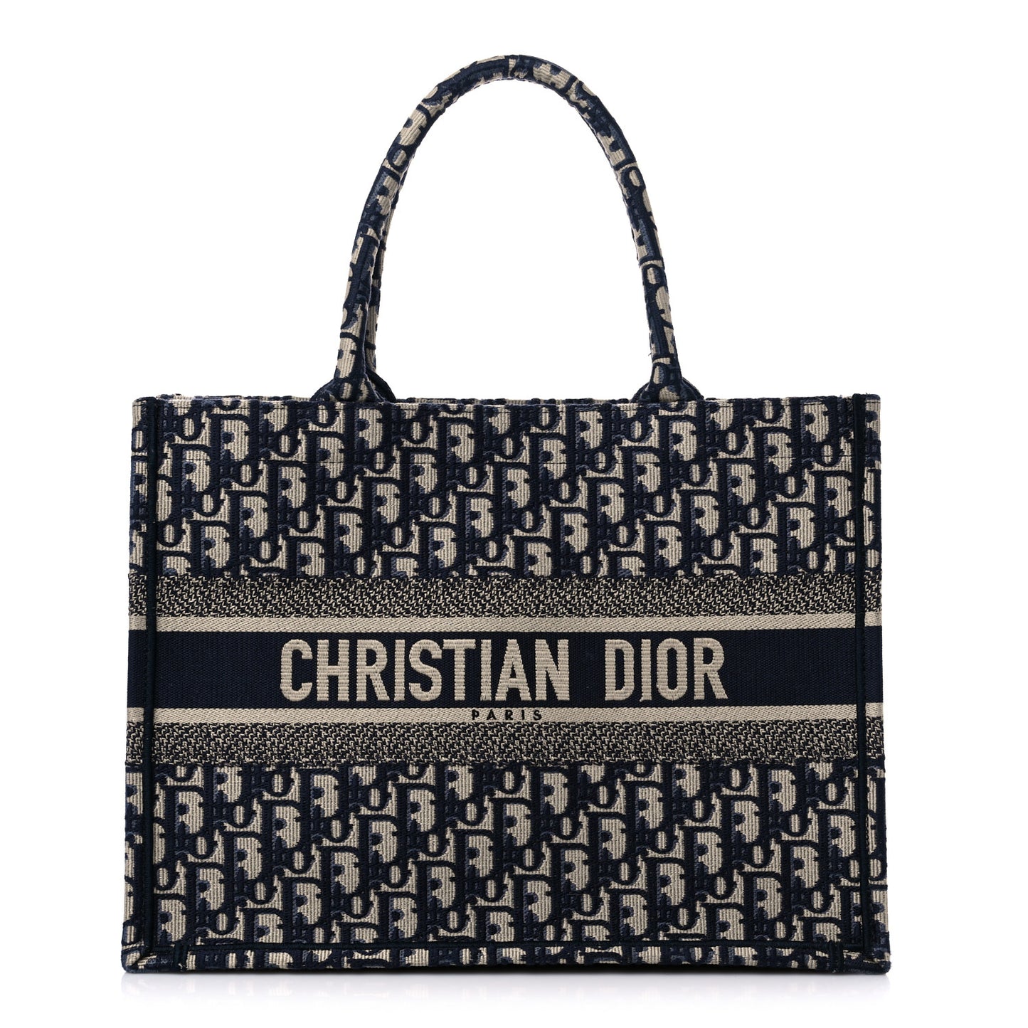 Oblique Medium Book Tote Blue Multicolor