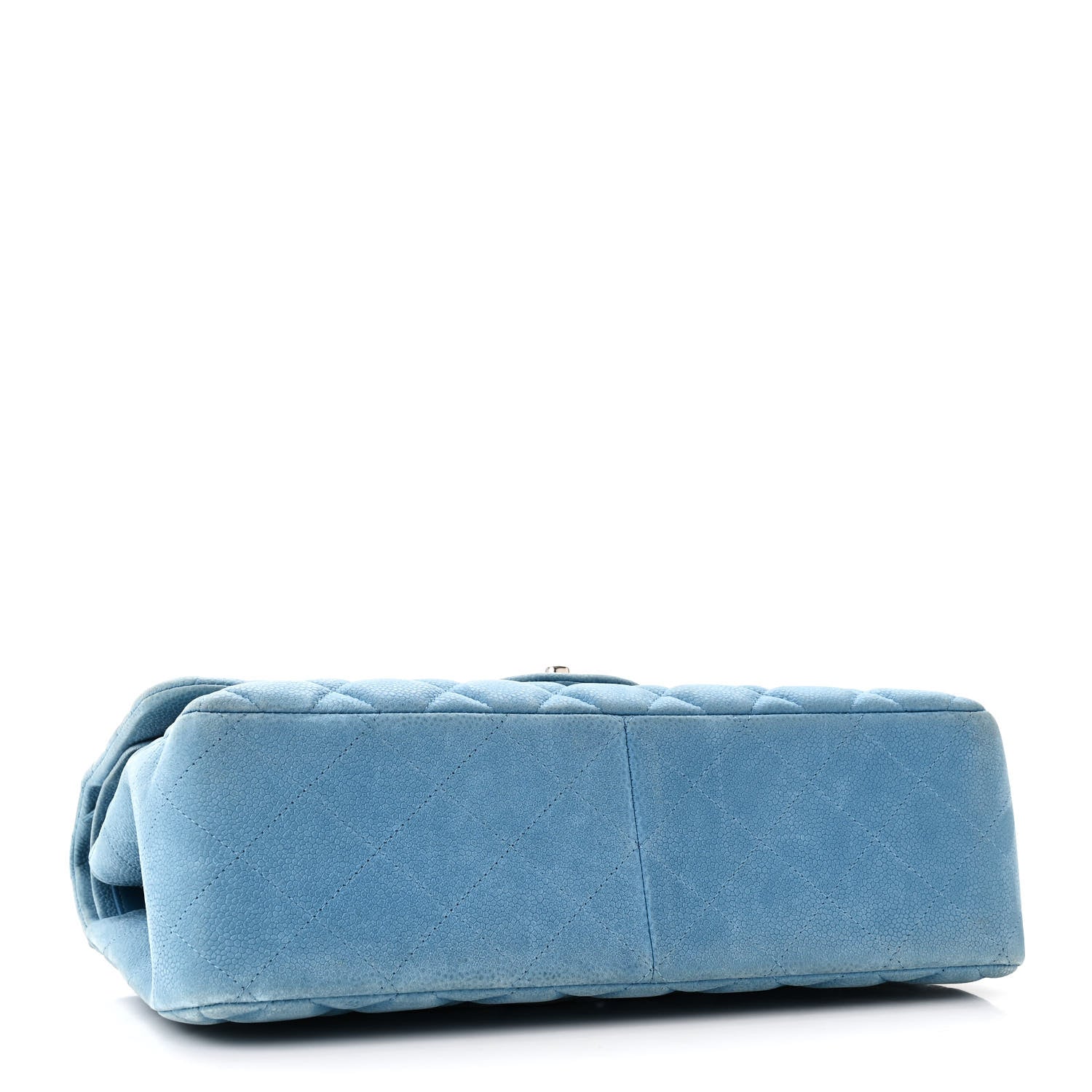 Chanel Iridescent Caviar Quilted Jumbo Double Flap Blue 4 of 10