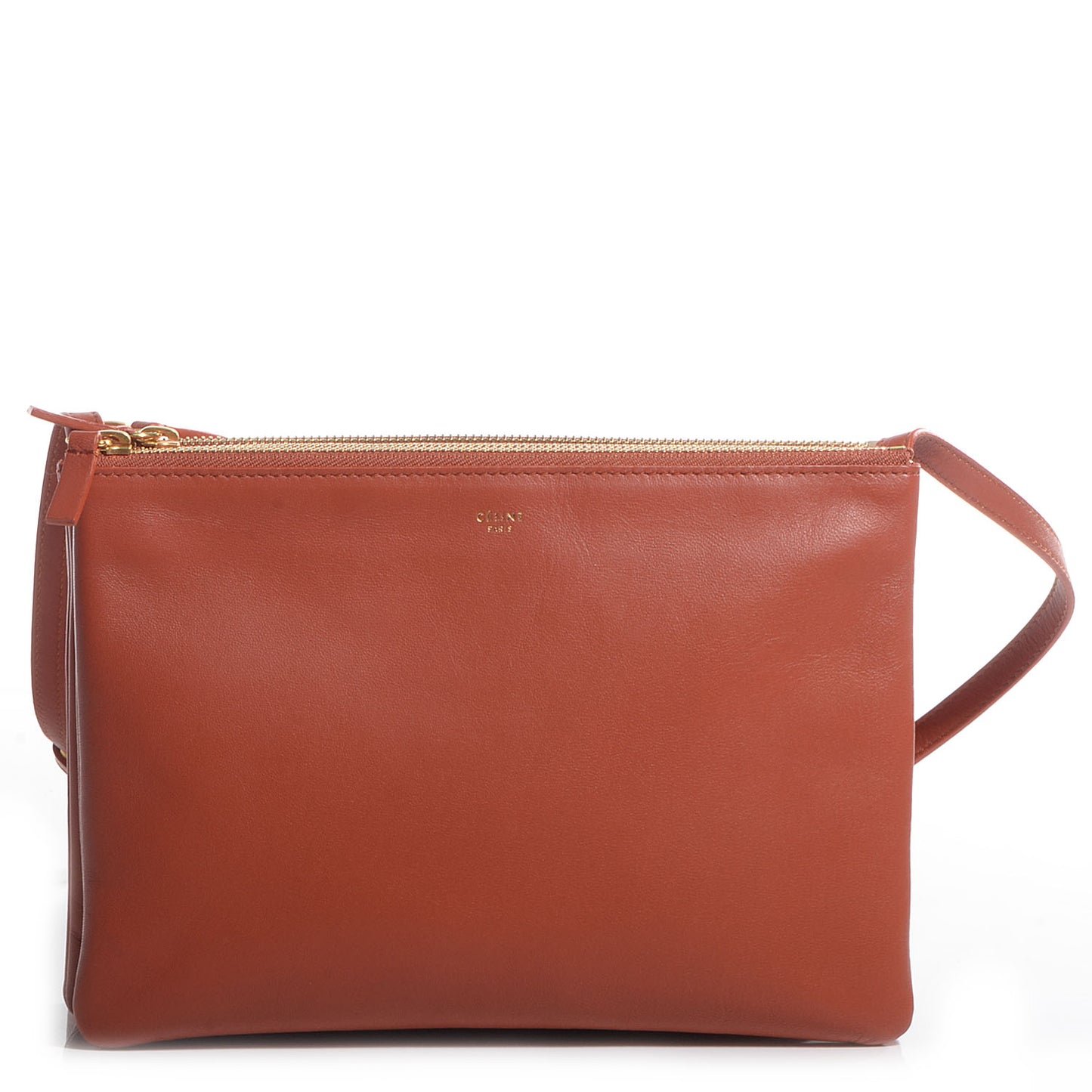 Lambskin Large Trio Crossbody Bag Brick