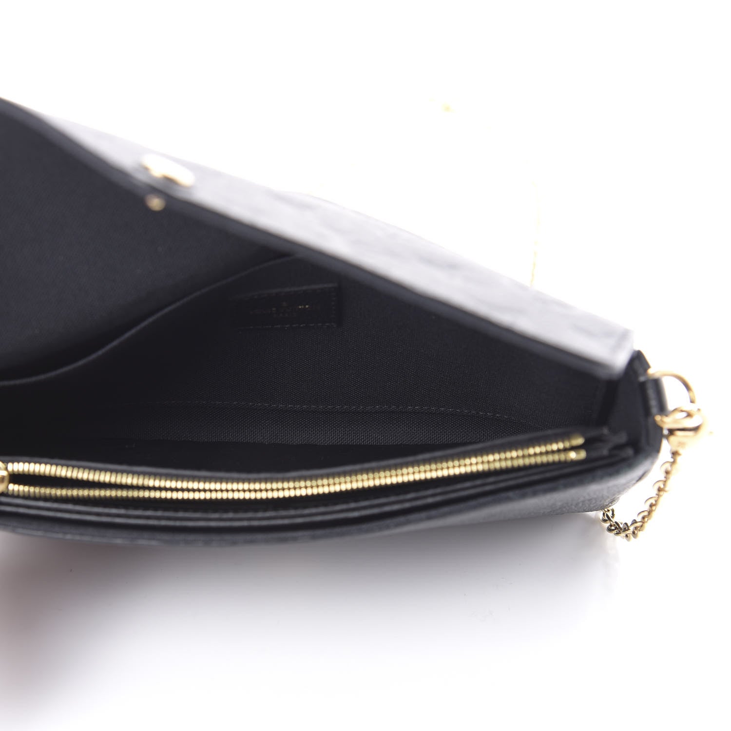 Louis Vuitton Empreinte Pochette Felicie Chain Wallet Black 5 of 15