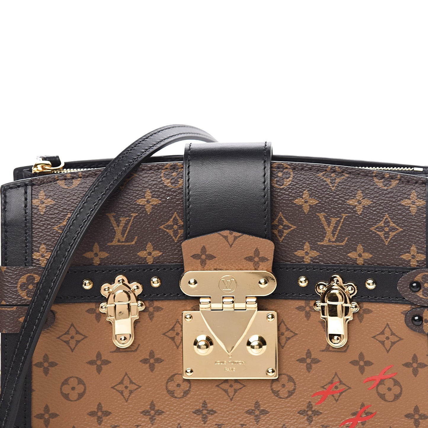 Reverse Monogram Trunk Clutch