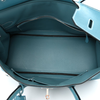 Hermes Togo JPG Shoulder Birkin II 42 Blue Jean 5 of 13