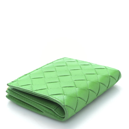 Bottega Veneta Nappa Intrecciato Bifold Zip Wallet Grass 4 of 9