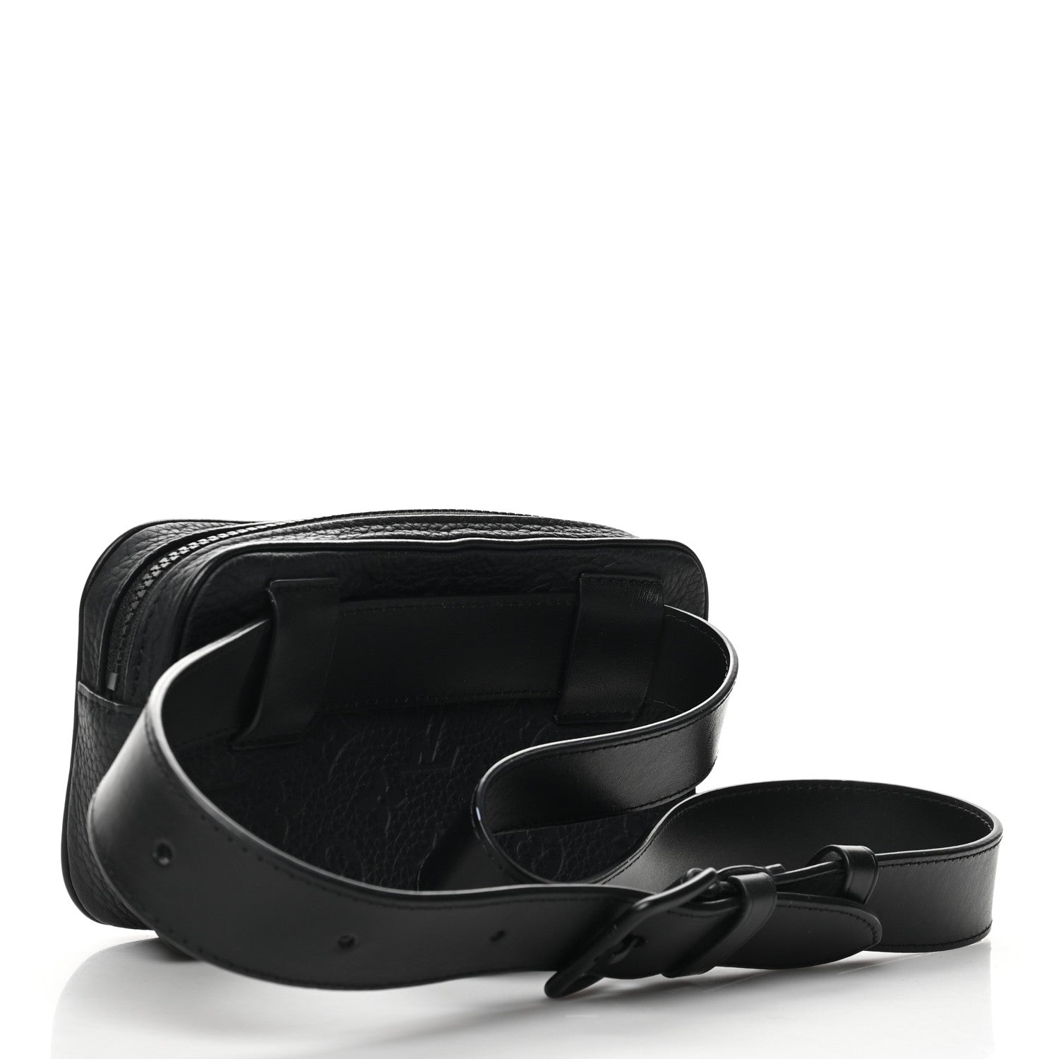 Louis Vuitton Taurillon Monogram Uniformes Solar Ray Soft Pochette Volga Belt Bag Black 3 of 10