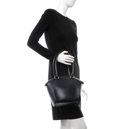 Delvaux Grained Calfskin Charme Tote Jumping Marine 3 of 10