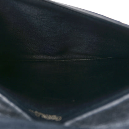 Christian Dior Monogram Flap Clutch Navy Blue 5 of 9
