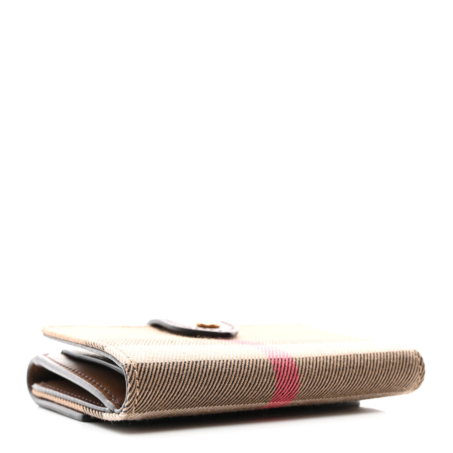 House Check Luna French Wallet Brown