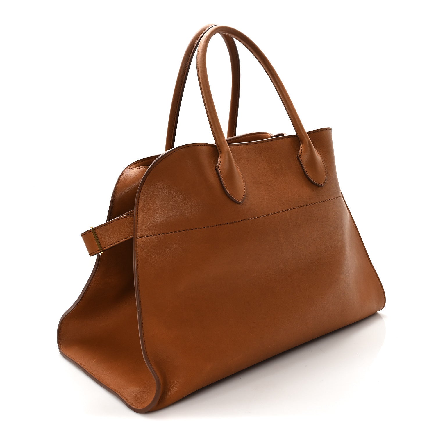 The Row Polished Saddle Calfskin Soft Margaux 15 Cuir 3 of 9