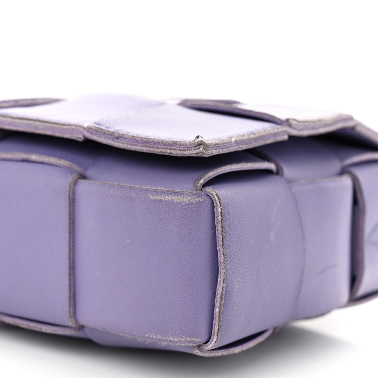 Lambskin Intreccio Cassette Crossbody Bag Wisteria