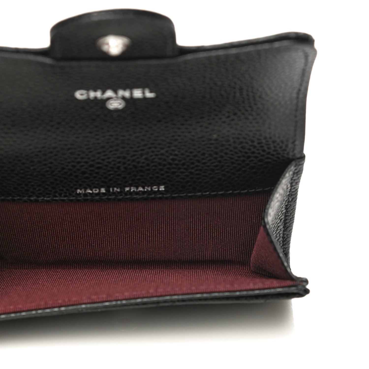 Chanel Caviar Quilted Flap Card Holder Wallet Black 5 of 11