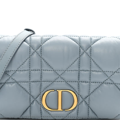 Christian Dior Calfskin Macrocannage Mini Caro Bag Cloud Blue 5 of 9