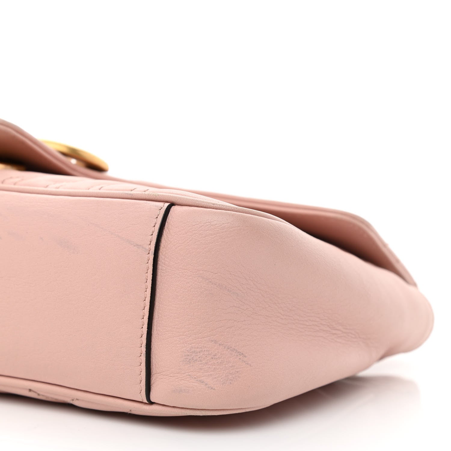 Gucci Calfskin Matelasse Small GG Marmont Shoulder Bag Perfect Pink 10 of 12