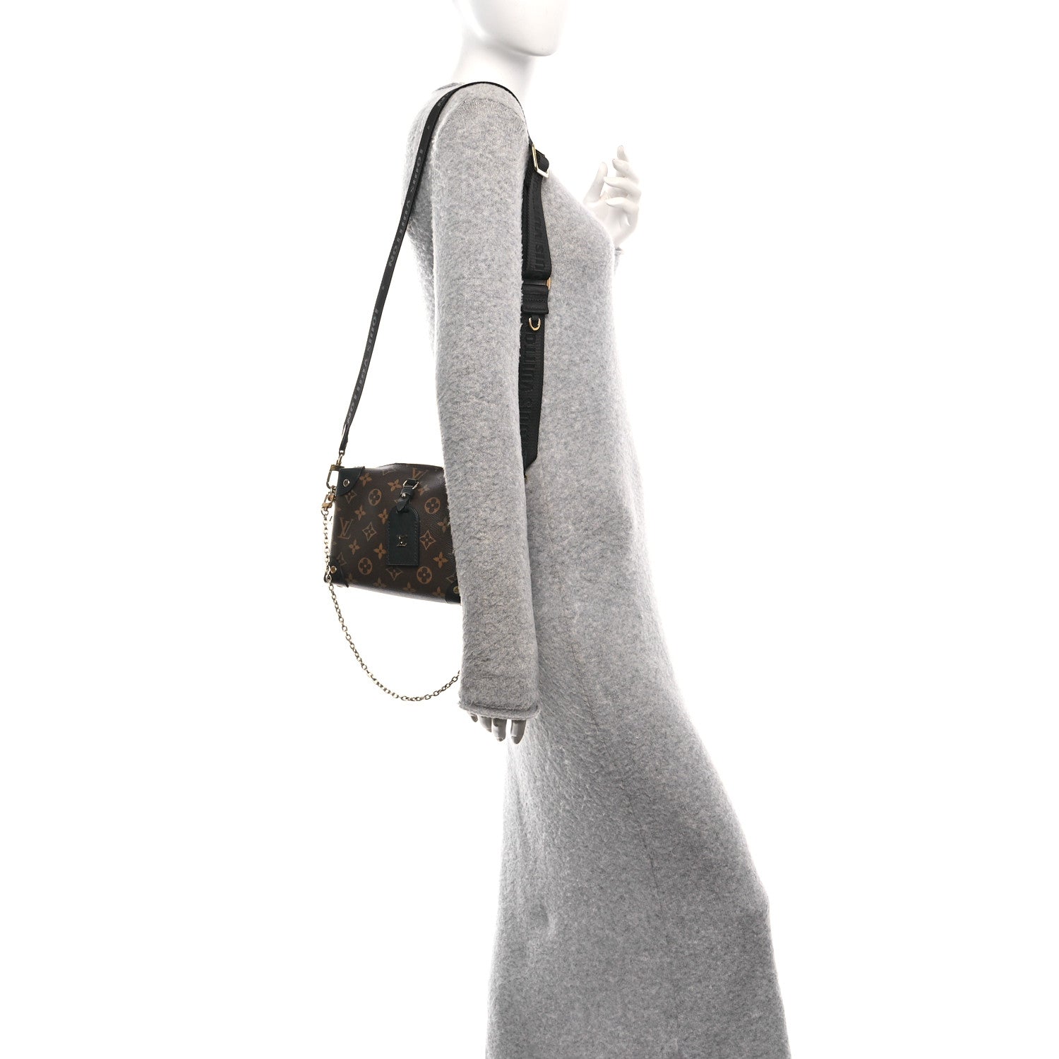 Louis Vuitton Monogram Petite Malle Souple Black 2 of 11