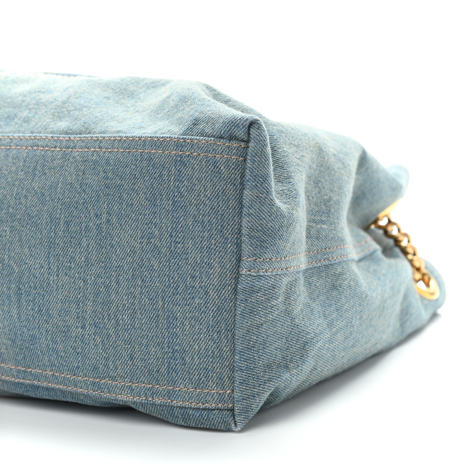 Gucci Denim Medium Soho Chain Shoulder Bag Blue 10 of 10
