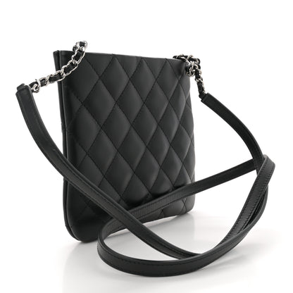 Chanel Lambskin Quilted Crossbody Bag Black 3 of 10