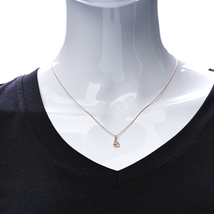 Tiffany 18K Rose Gold Diamond Medium Ampersand Pendant Necklace 2 of 7