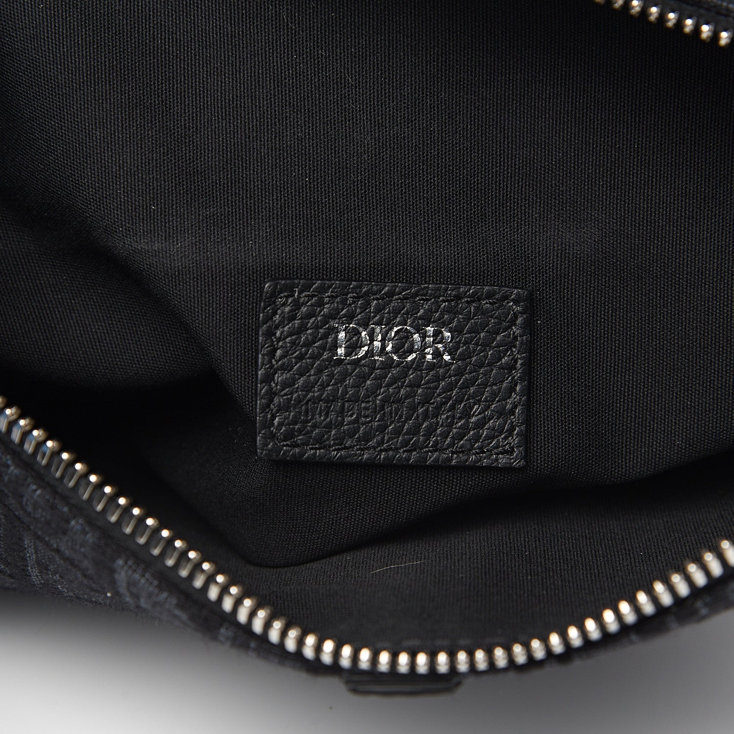 Christian Dior Oblique Mens Saddle Bag Black 8 of 9