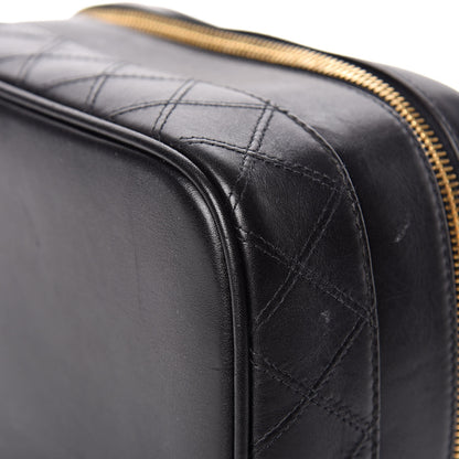 Chanel Calfskin Vanity Cosmetic Bag Black 18 of 20