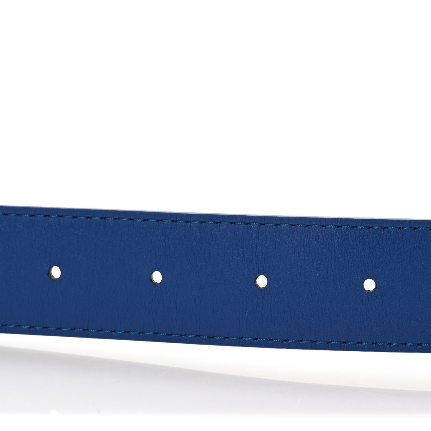 Calfskin Monogram 30mm LV Initiales Reversible Belt 85 34 Blue