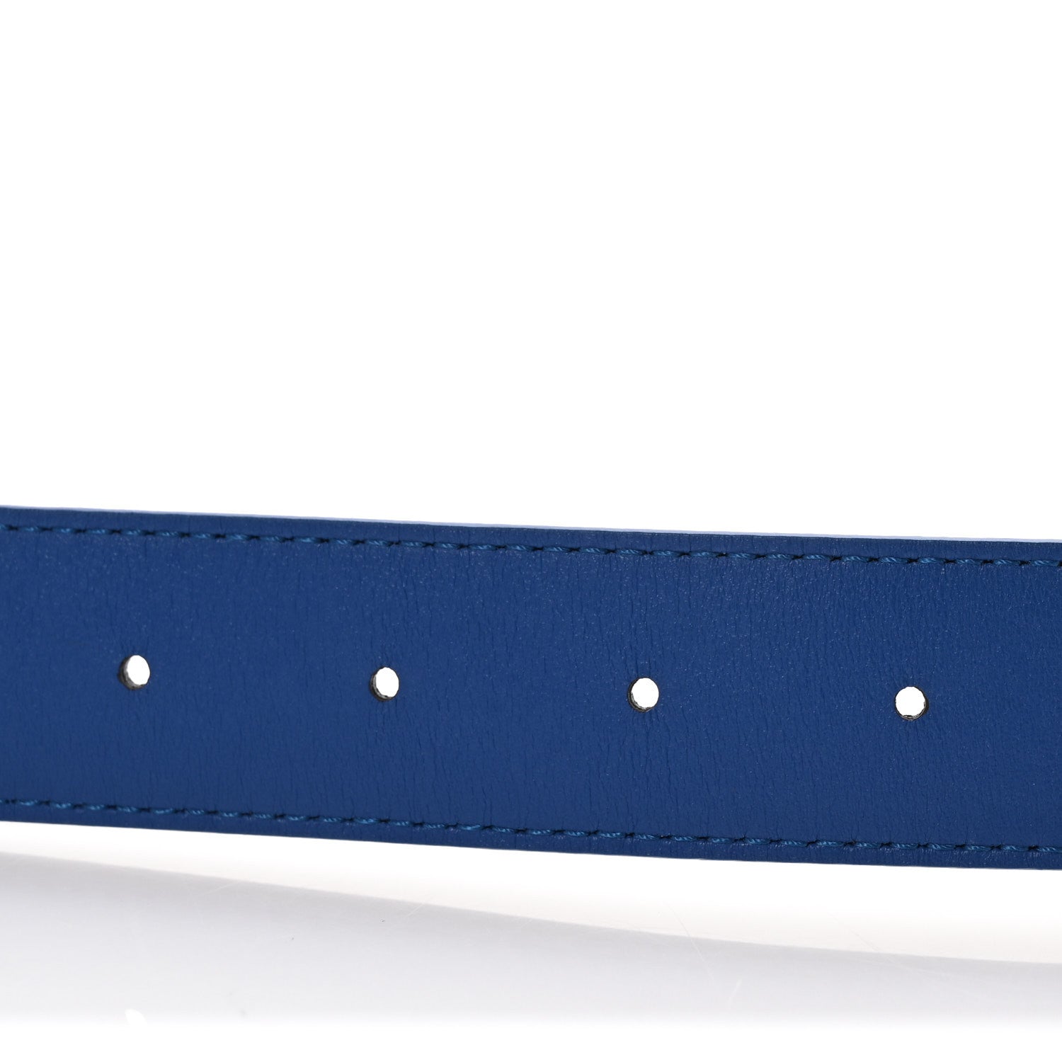 Louis Vuitton Calfskin Monogram 30mm LV Initiales Reversible Belt 85 34 Blue 4 of 6