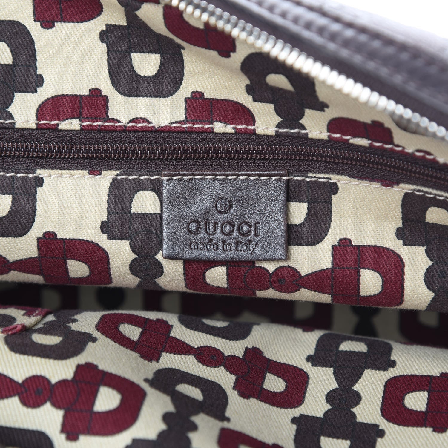 Gucci Guccissima Small Princy Satchel Brown 6 of 15