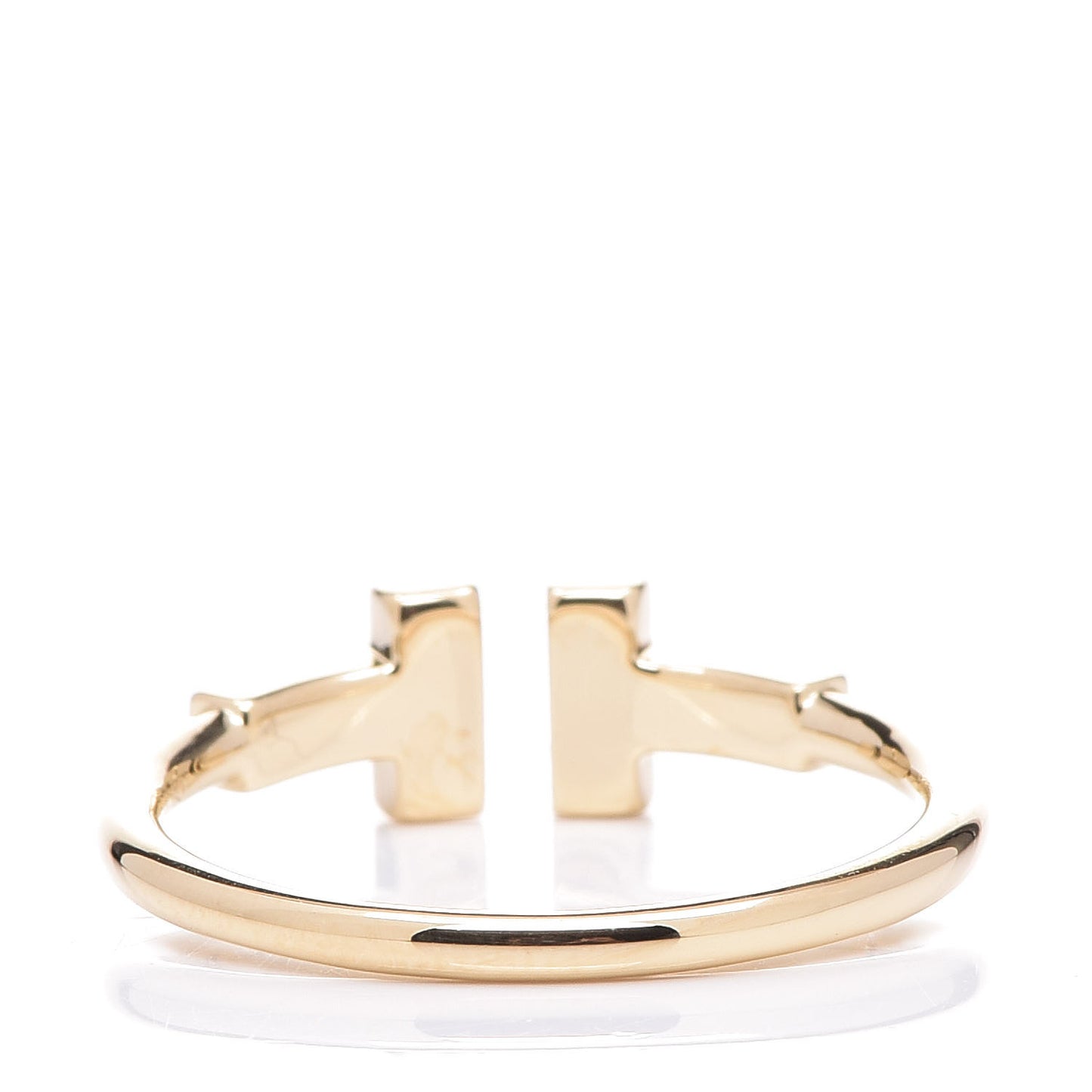 18K Yellow Gold Diamond T Wire Ring 54 7