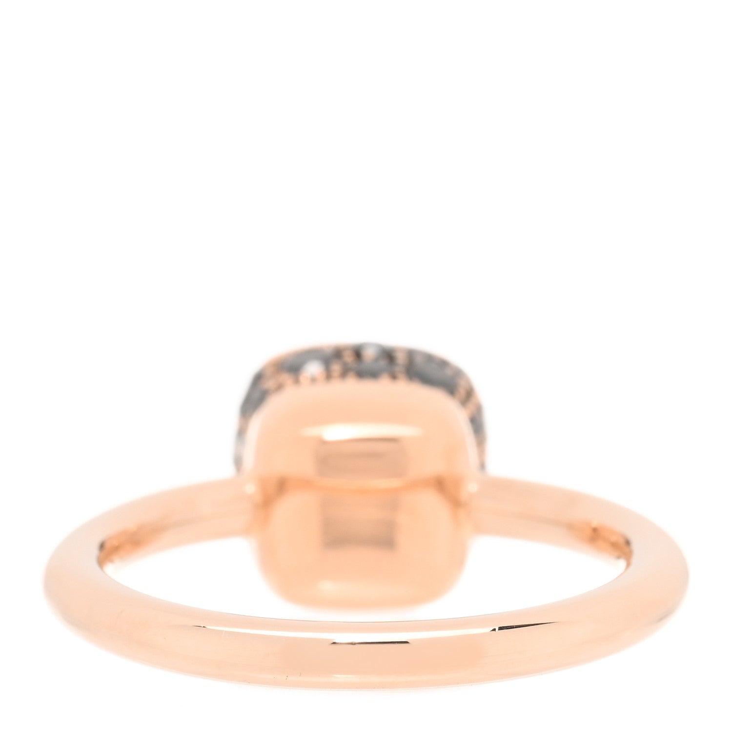 Pomellato 18K Rose Gold Black Diamond Nudo Solitaire Ring 49 5 3 of 4