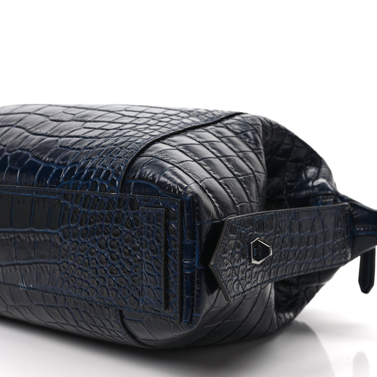 Givenchy Calfskin Crocodile Embossed Medium Soft Antigona Navy 8 of 9