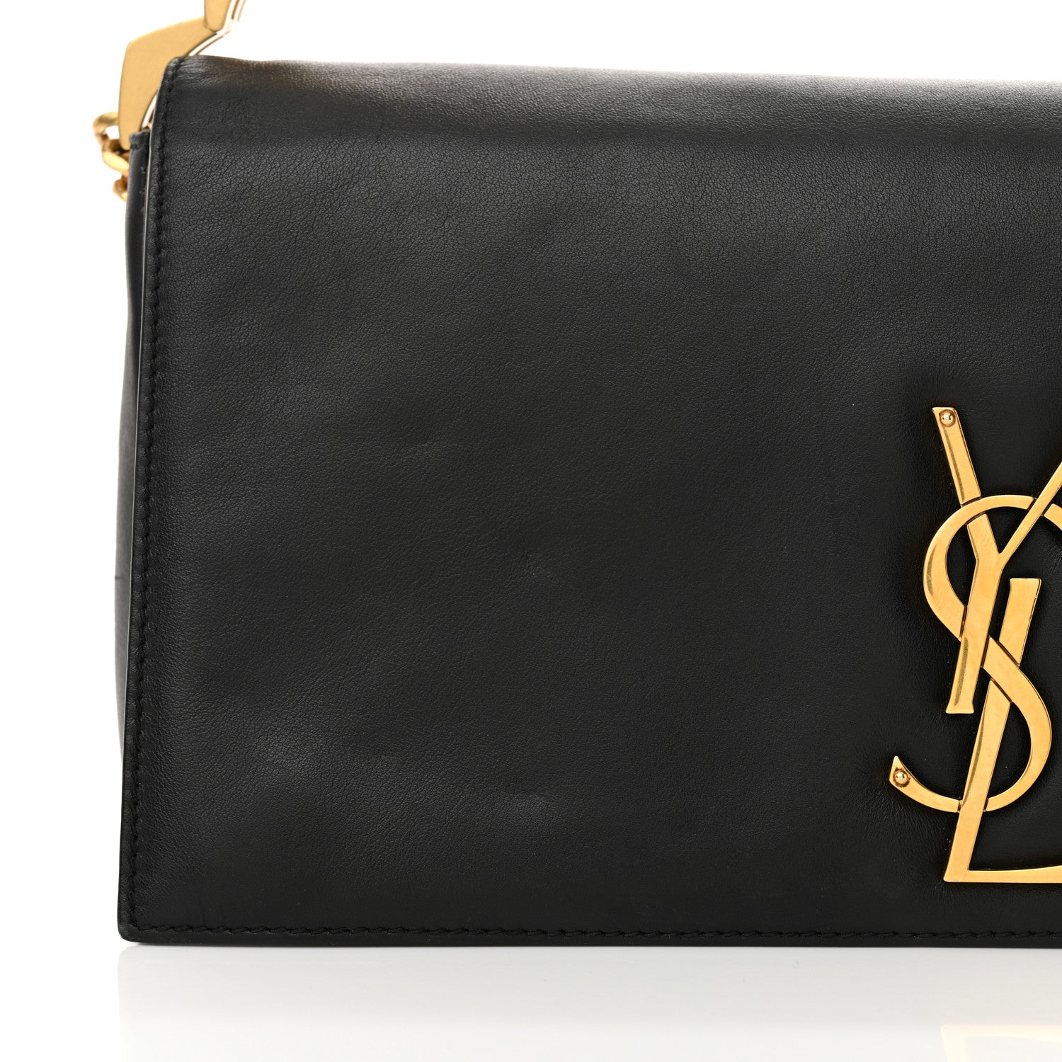 Saint Laurent Lambskin Monogram Kate 99 Baguette Shoulder Bag Black 12 of 13