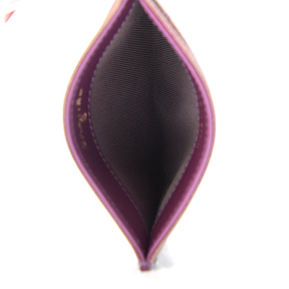 Chanel Iridescent Lambskin Quilted Card Holder Purple 5 of 9