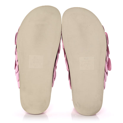 Valentino Garavani Kidskin Atelier 03 Rose Edition Double Buckle Slide Sandals 38.5 Pink Borealis 5 of 9
