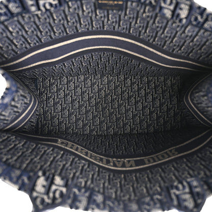 Christian Dior Oblique Velvet Large Book Tote Blue Multicolor 5 of 11