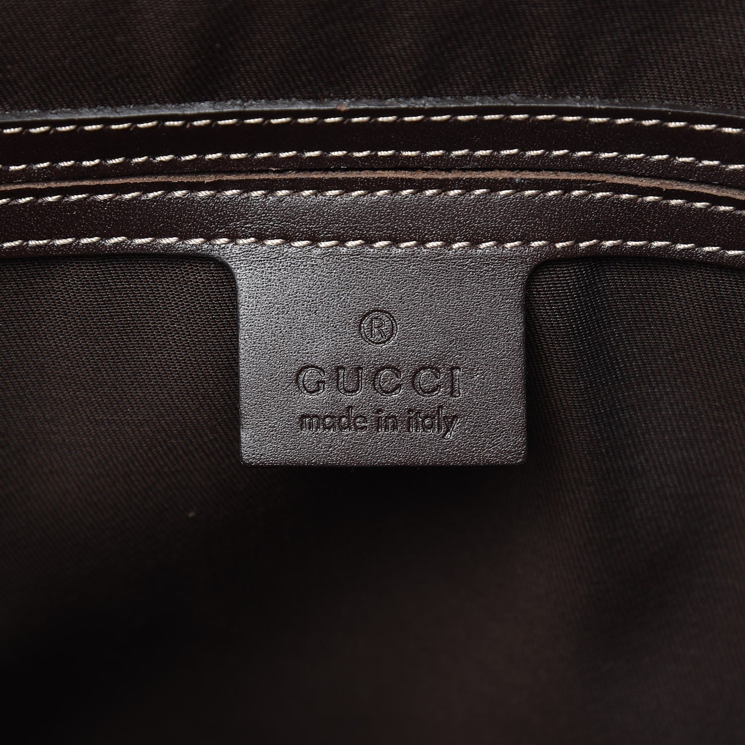 Gucci GG Supreme Monogram Selleria Calfskin Small Flap Messenger Bag Beige Ebony Cocoa Dark Chocolate 7 of 8