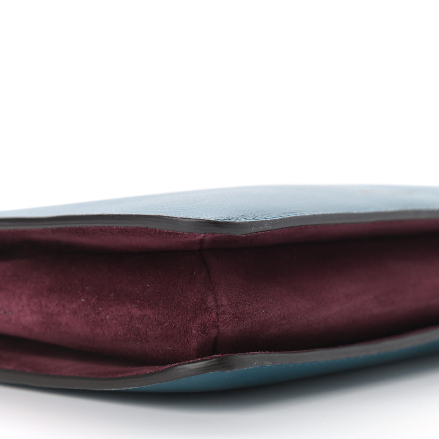 Goatskin Suede Cross 3 Crossbody Bag Blue Burgundy