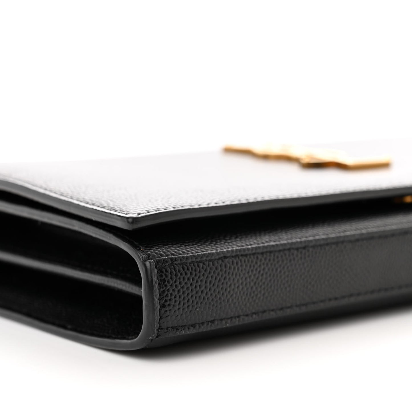 Grain De Poudre Monogram Chain Wallet Black