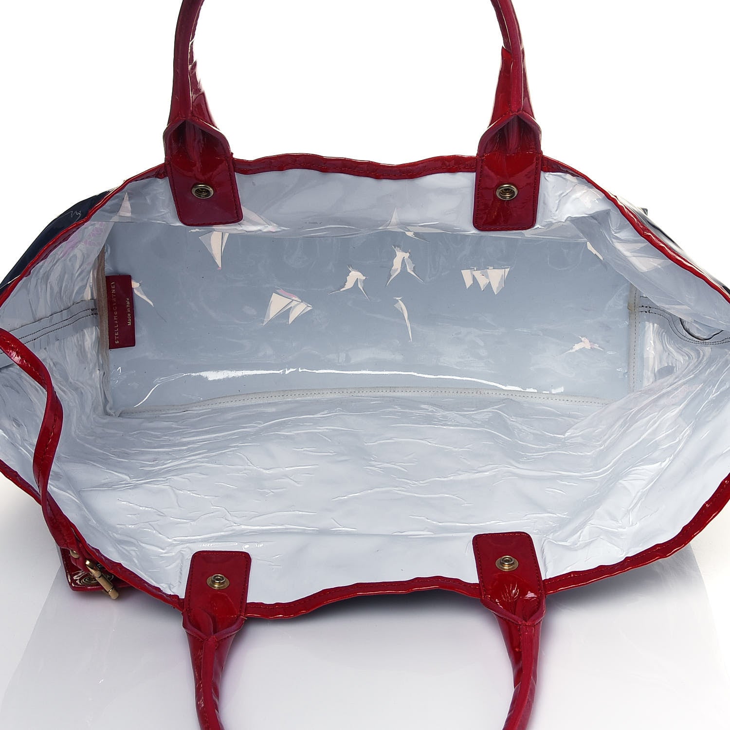 Stella McCartney PVC Sailboat Tote Blue Red White 6 of 20