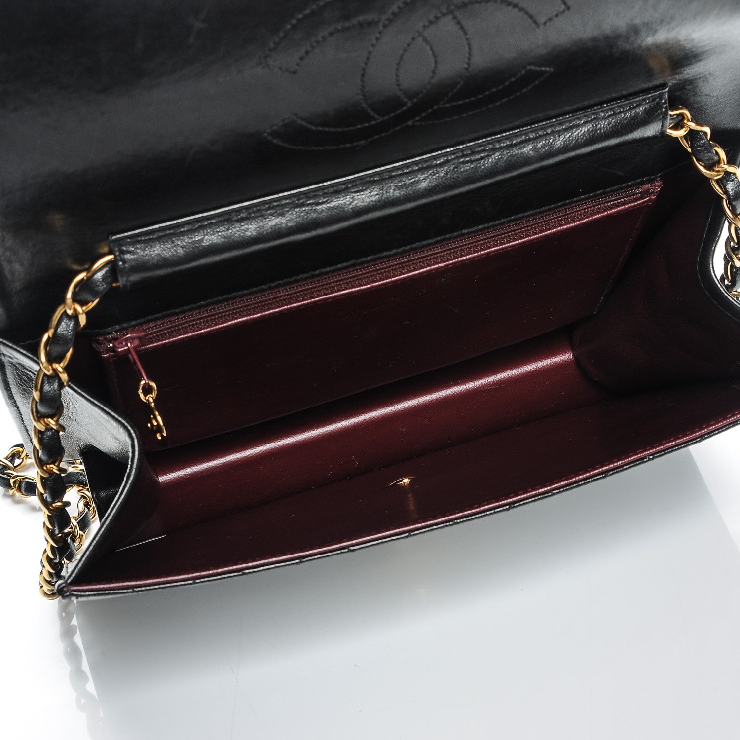Chanel Lambskin Quilted Medium Single Flap Black 5 of 7